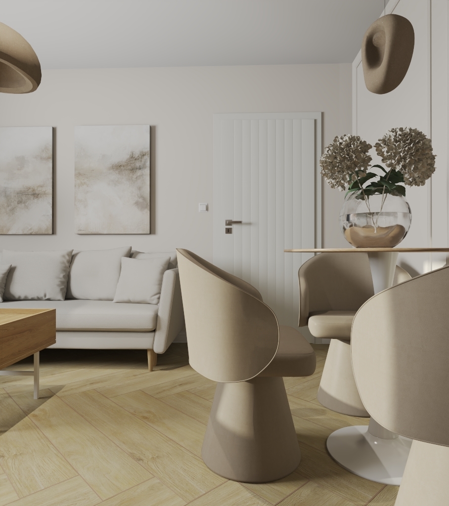 projekt mieszkania DesignWolf Interiors architekt szczecin